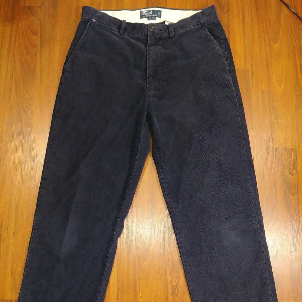 Ralph Lauren Corduroy Navy Blue Pants